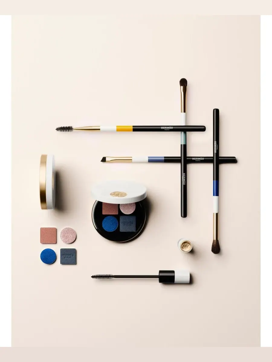 Набор пудр для век Ombres d'Hermès Powder Quartet For Eyes, 04 Ombres Marines — изображение 10 из 10