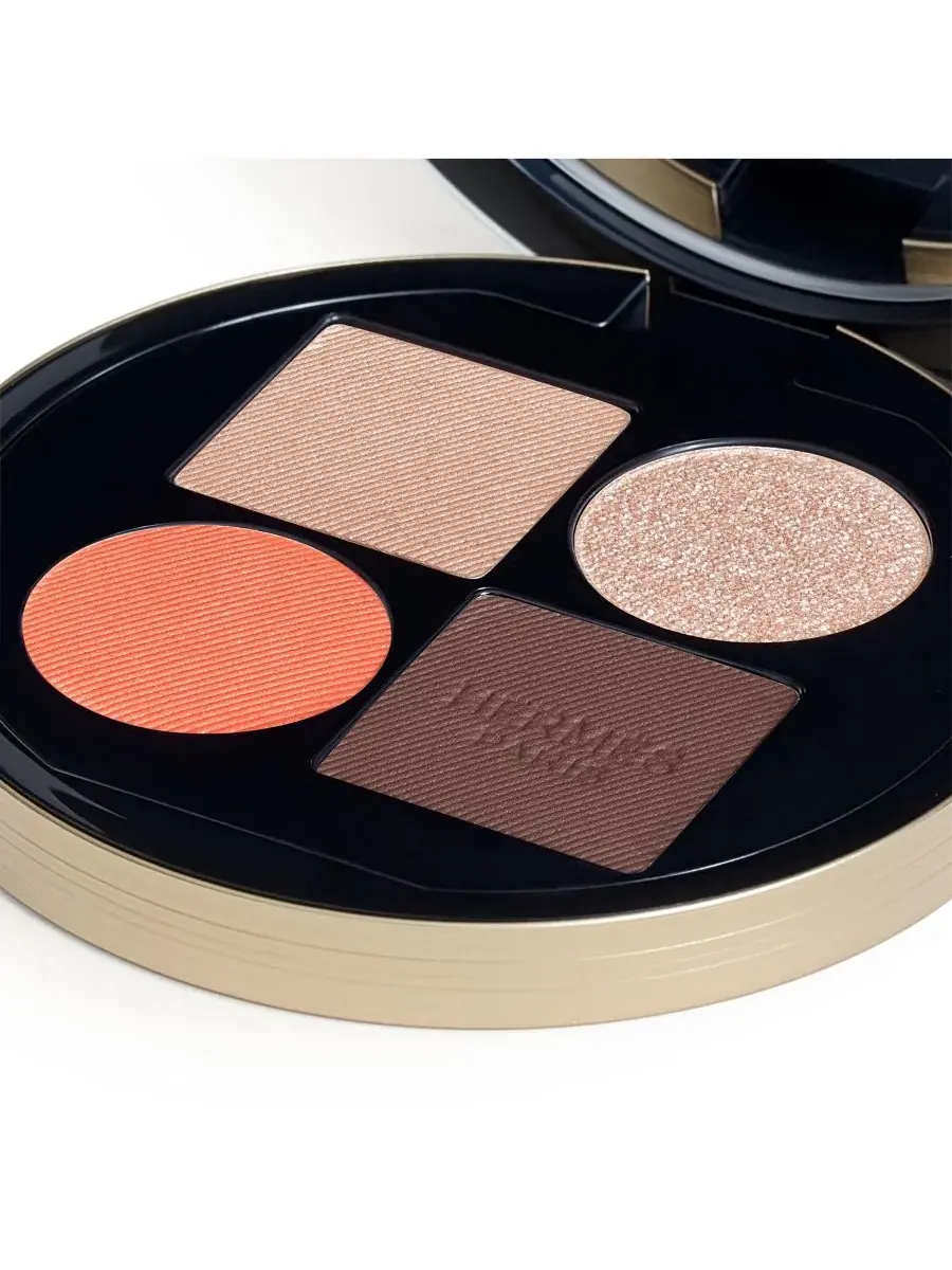 Набор пудр для век Ombres d'Hermès Powder Quartet For Eyes, 03 Ombres Fauves — изображение 6 из 10