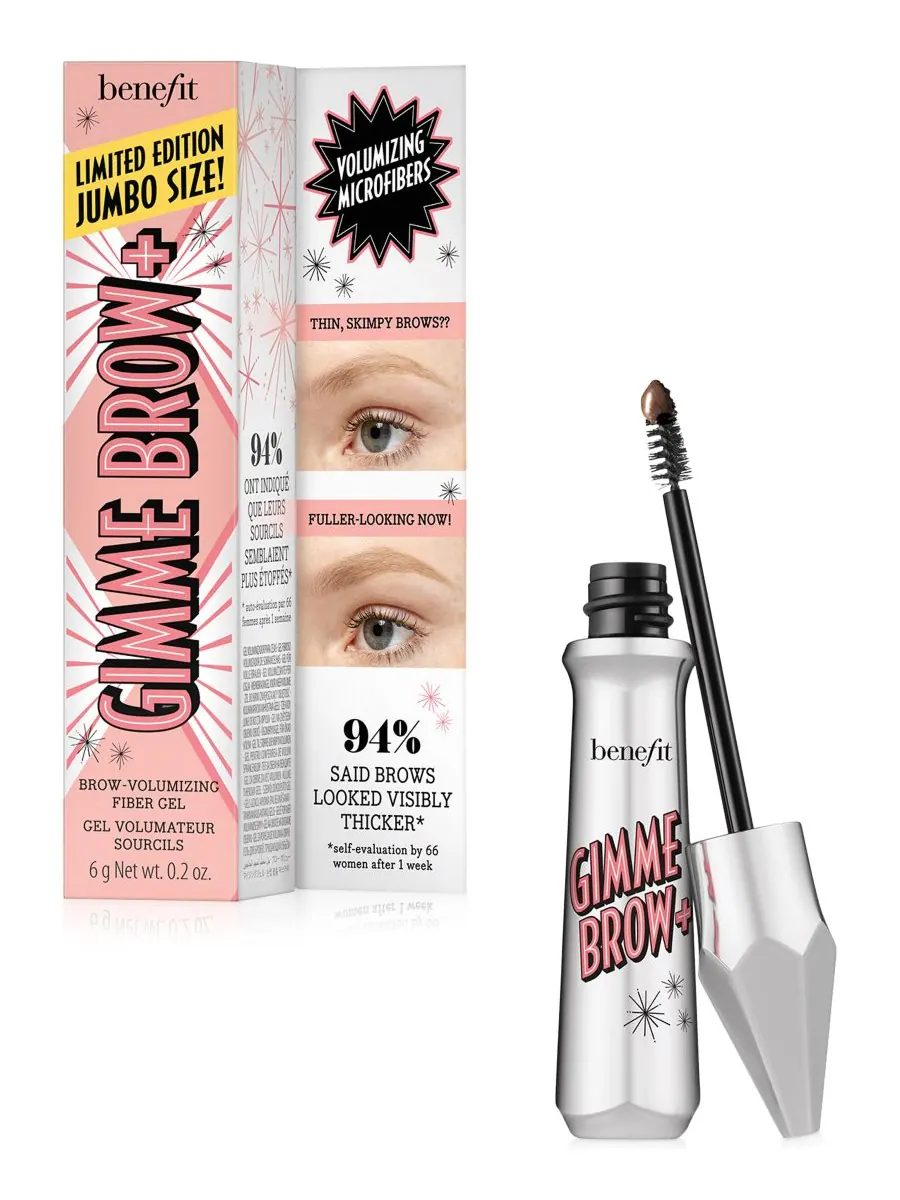 Gimme Brow+ Tinted Volumizing Eyebrow Gel Jumbo Benefit Cosmetics, цвет shade 4.5 — изображение 5 из 8