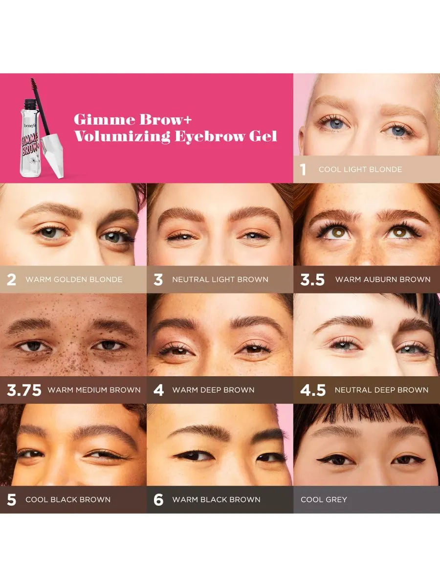 Gimme Brow+ Tinted Volumizing Eyebrow Gel Jumbo Benefit Cosmetics, цвет shade 4.5 — изображение 8 из 8