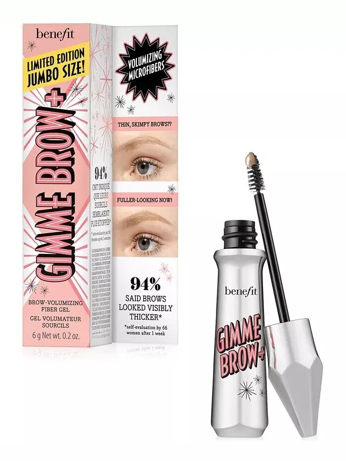 Gimme Brow+ Тонирующий гель для объема бровей Jumbo Benefit Cosmetics, цвет Shade 3 — изображение 6 из 8