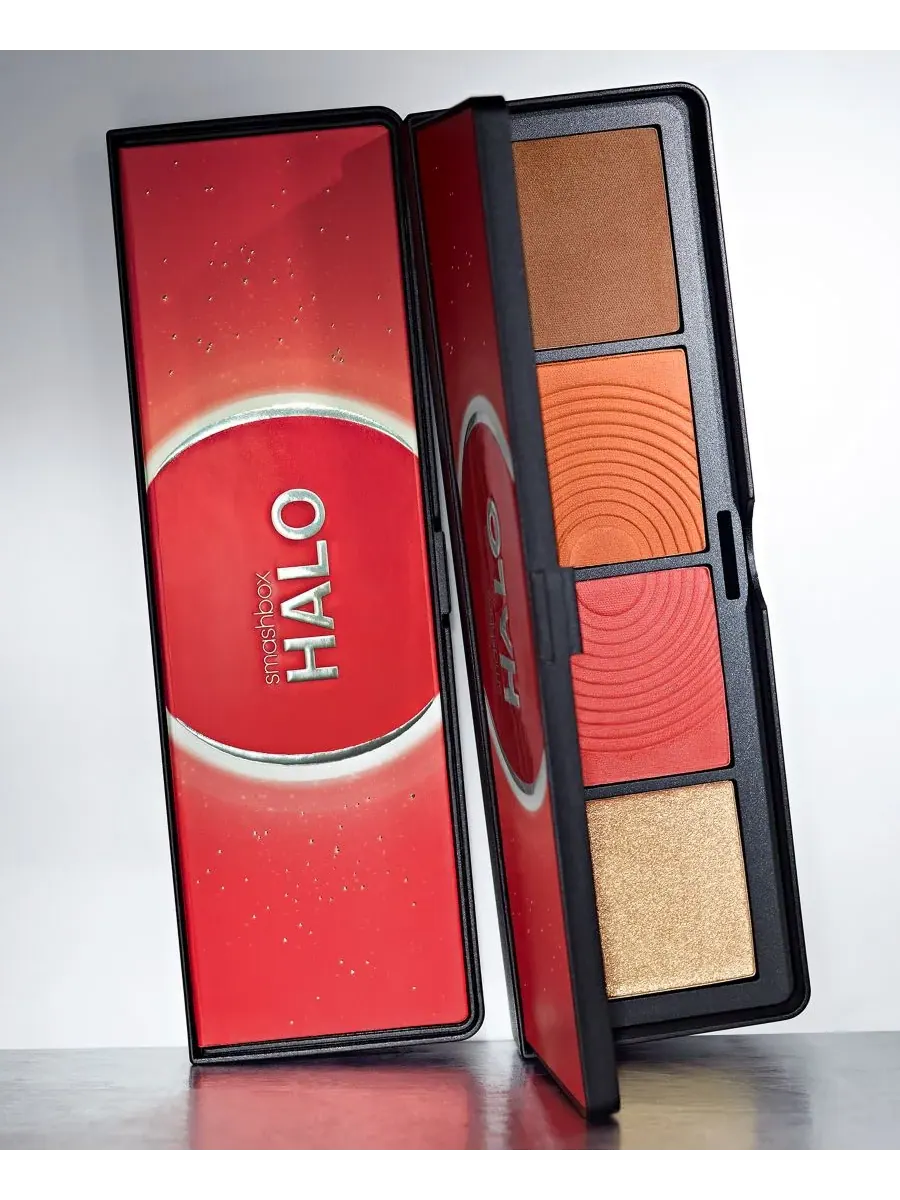 Палетка для лица Halo Sculpt + Glow с витамином Е Smashbox, Coral Saturation — изображение 5 из 8
