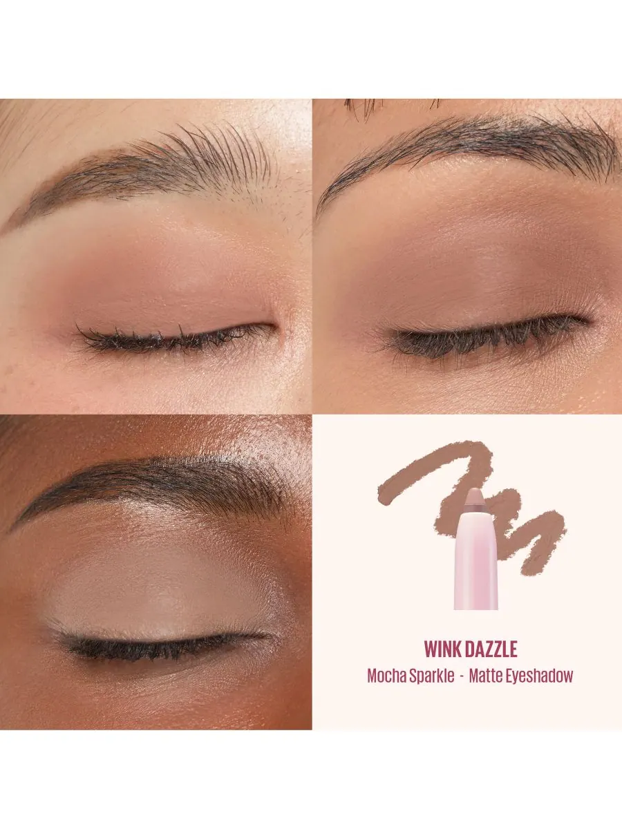 Двусторонний карандаш для теней Wink Dazzle Kaja, цвет mocha sparkle — изображение 7 из 10