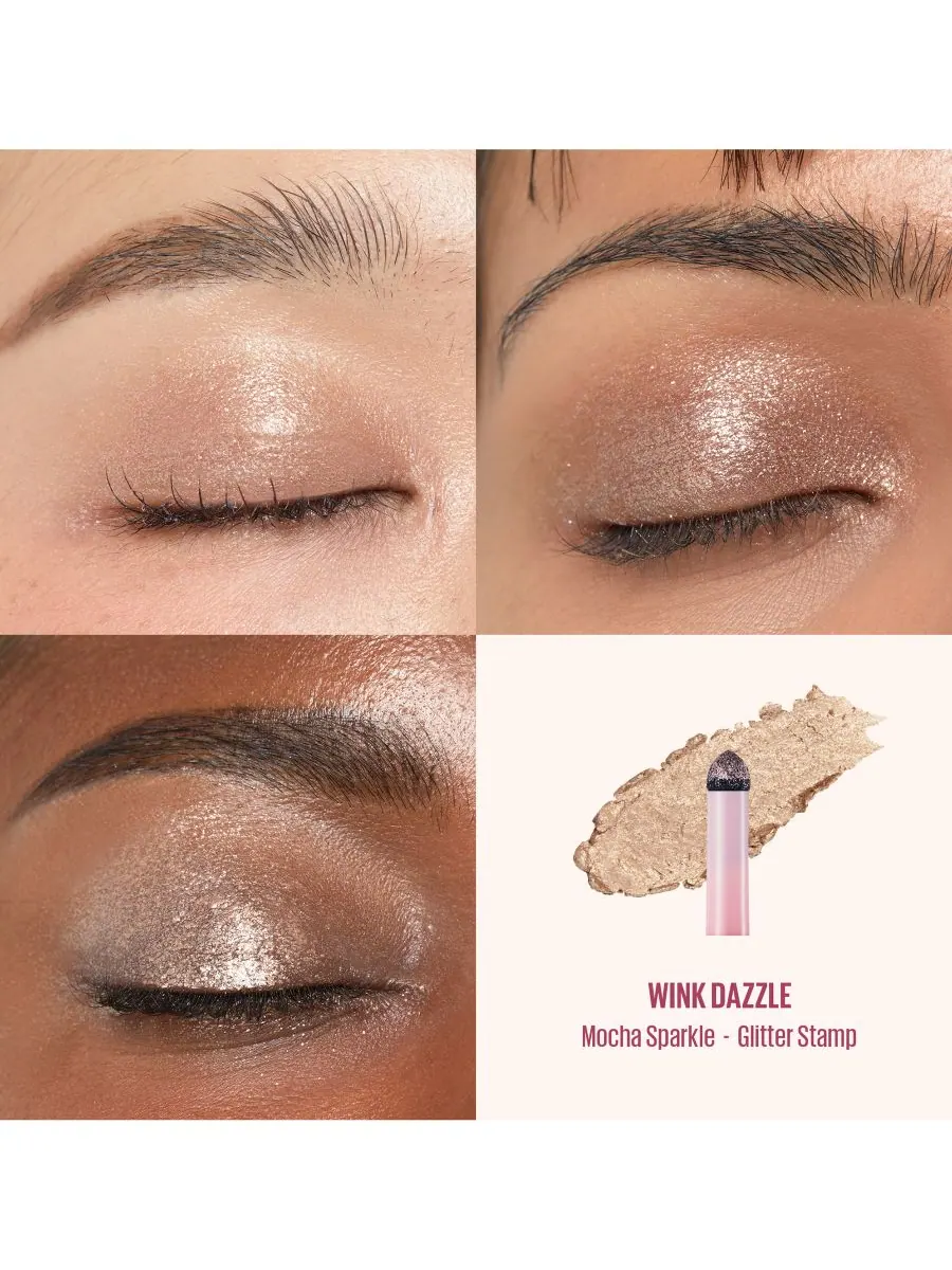 Двусторонний карандаш для теней Wink Dazzle Kaja, цвет mocha sparkle — изображение 8 из 10