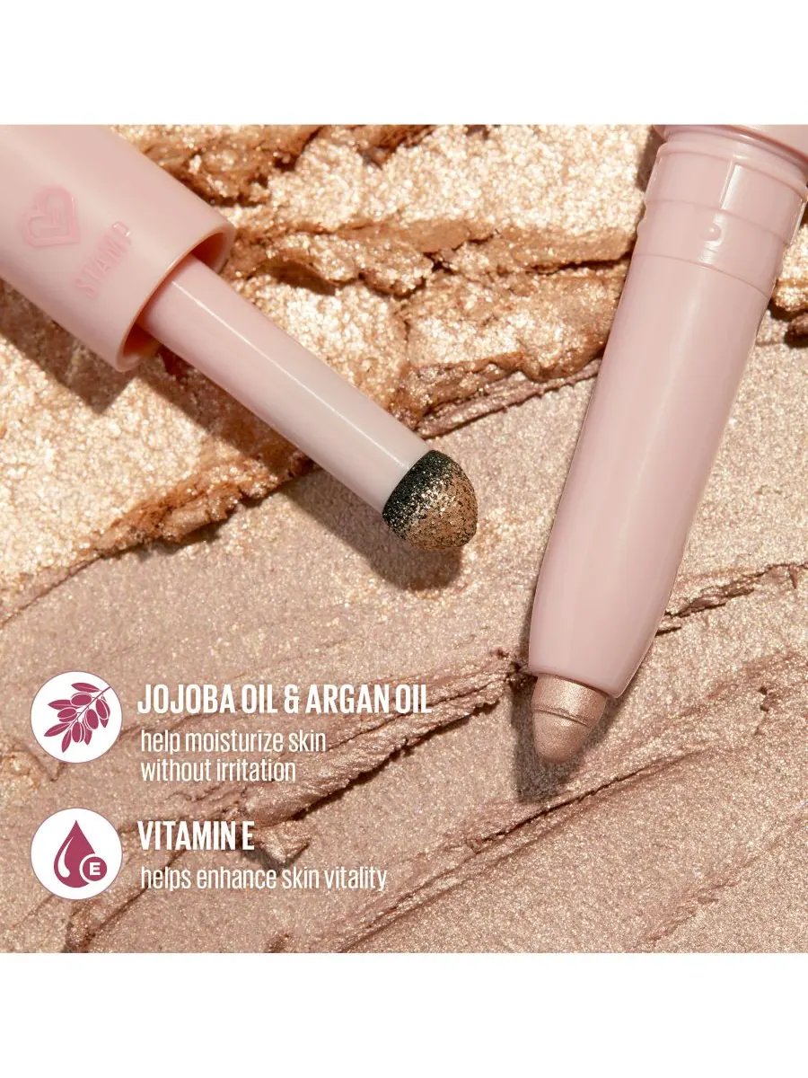 Двусторонний карандаш для теней Wink Dazzle Kaja, цвет champagne sequin — изображение 6 из 8