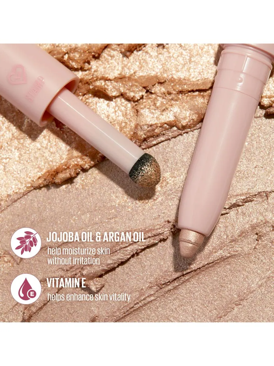 Двусторонний карандаш для теней Wink Dazzle Kaja, цвет peach sprinkle — изображение 6 из 10