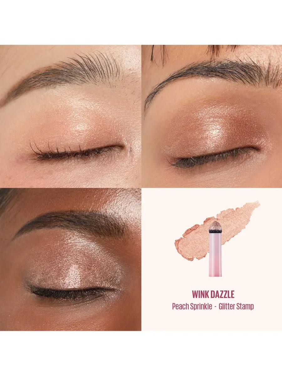 Двусторонний карандаш для теней Wink Dazzle Kaja, цвет peach sprinkle — изображение 8 из 10