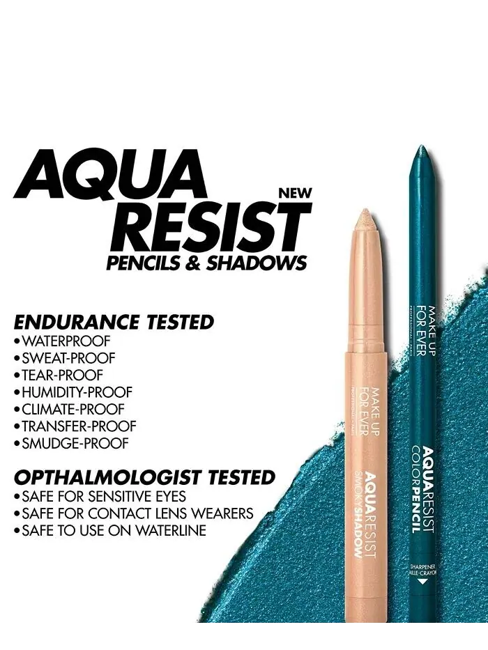 Стик для теней Aqua Resist Smoky Shadow Make Up For Ever, цвет 10 - Peony — изображение 4 из 5