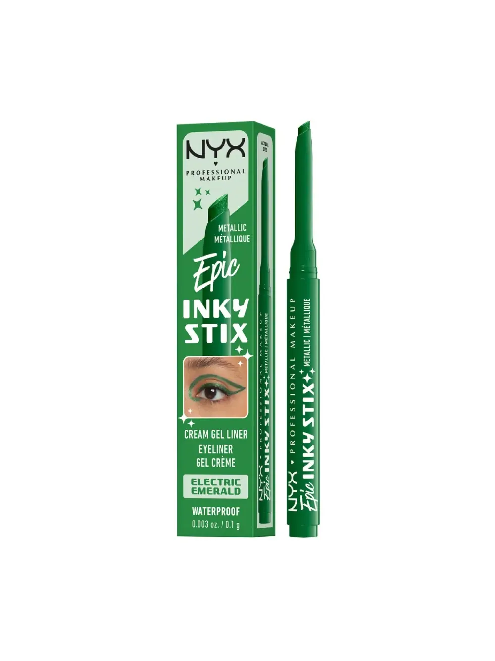 Кремово-гелевая водостойкая подводка для глаз Nyx Professional Makeup Epic Inky Stix, Electric — изображение 1 из 3