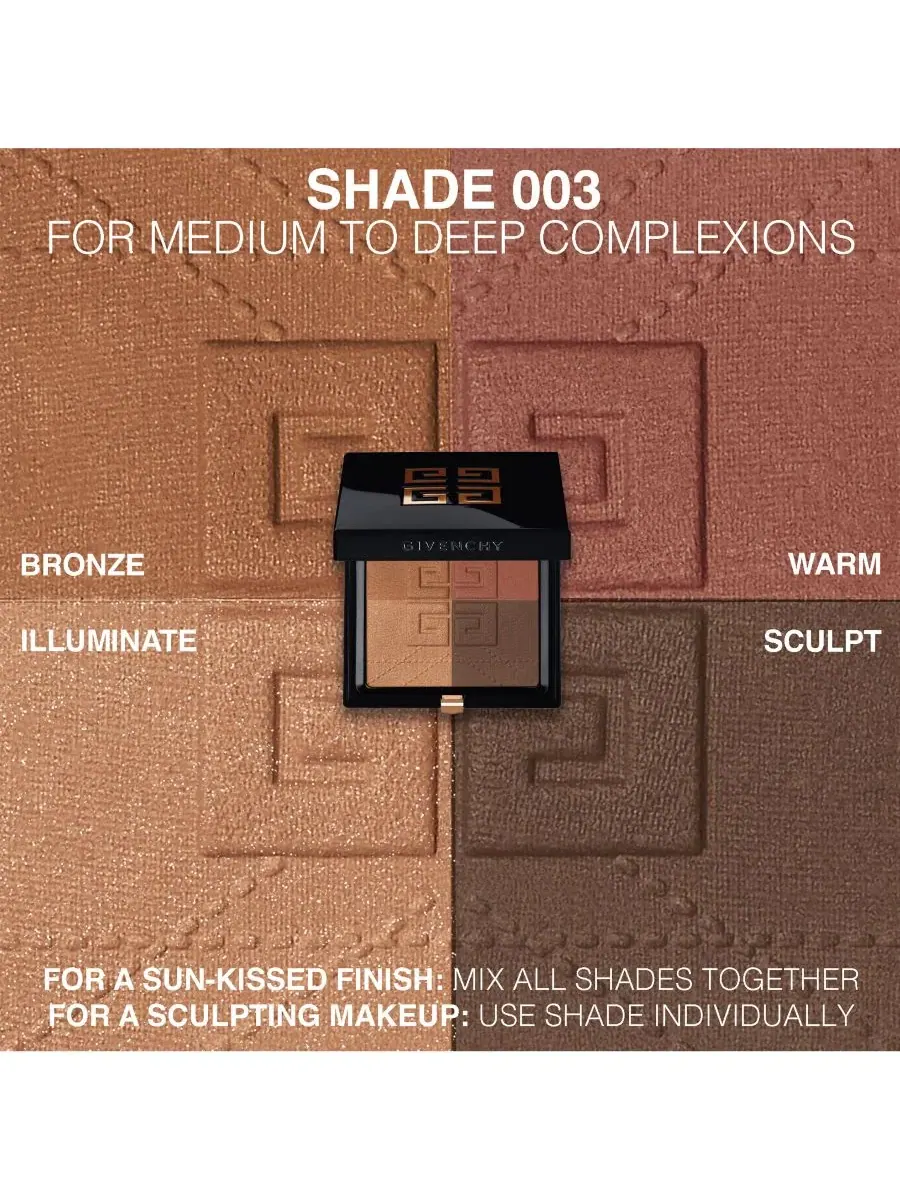 Пудра-бронзер матовая Givenchy Prisme Libre 4-Color, H003: Organza Bronzé — изображение 9 из 10