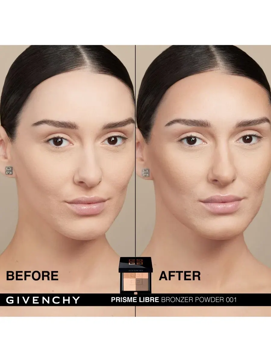 Пудра-бронзер компактная 4 цвета Prisme Libre Organza Bronzé Givenchy, H001: Mousseline Bronzée — изображение 6 из 10