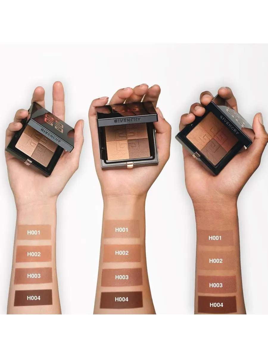 Пудра-бронзер 4 оттенка Prisme Libre Givenchy, H002: Popeline Bronzée — изображение 5 из 10