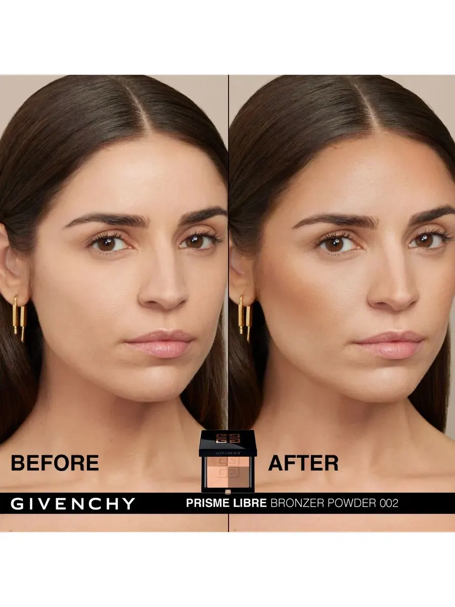 Пудра-бронзер 4 оттенка Prisme Libre Givenchy, H002: Popeline Bronzée — изображение 6 из 10