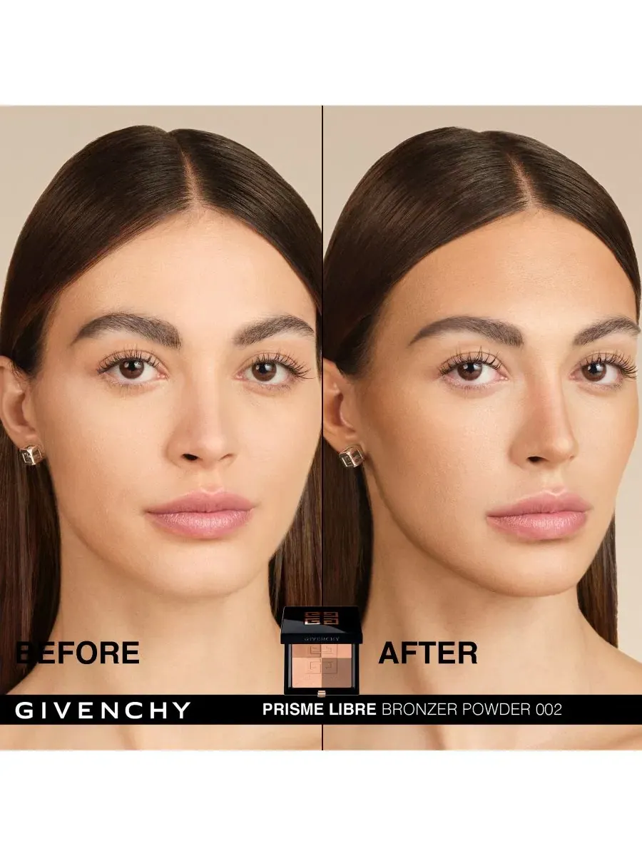 Пудра-бронзер 4 оттенка Prisme Libre Givenchy, H002: Popeline Bronzée — изображение 7 из 10