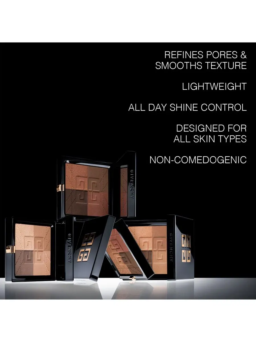 Пудра-бронзер 4 оттенка Prisme Libre Givenchy, H002: Popeline Bronzée — изображение 9 из 10