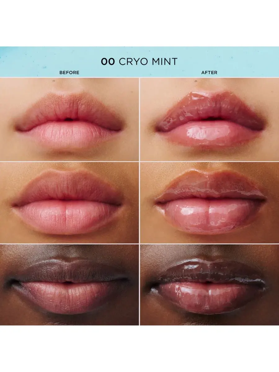 Масло для губ с эффектом холода Cryo-Plumping Clarins, 00 Cryo Mint — изображение 8 из 12