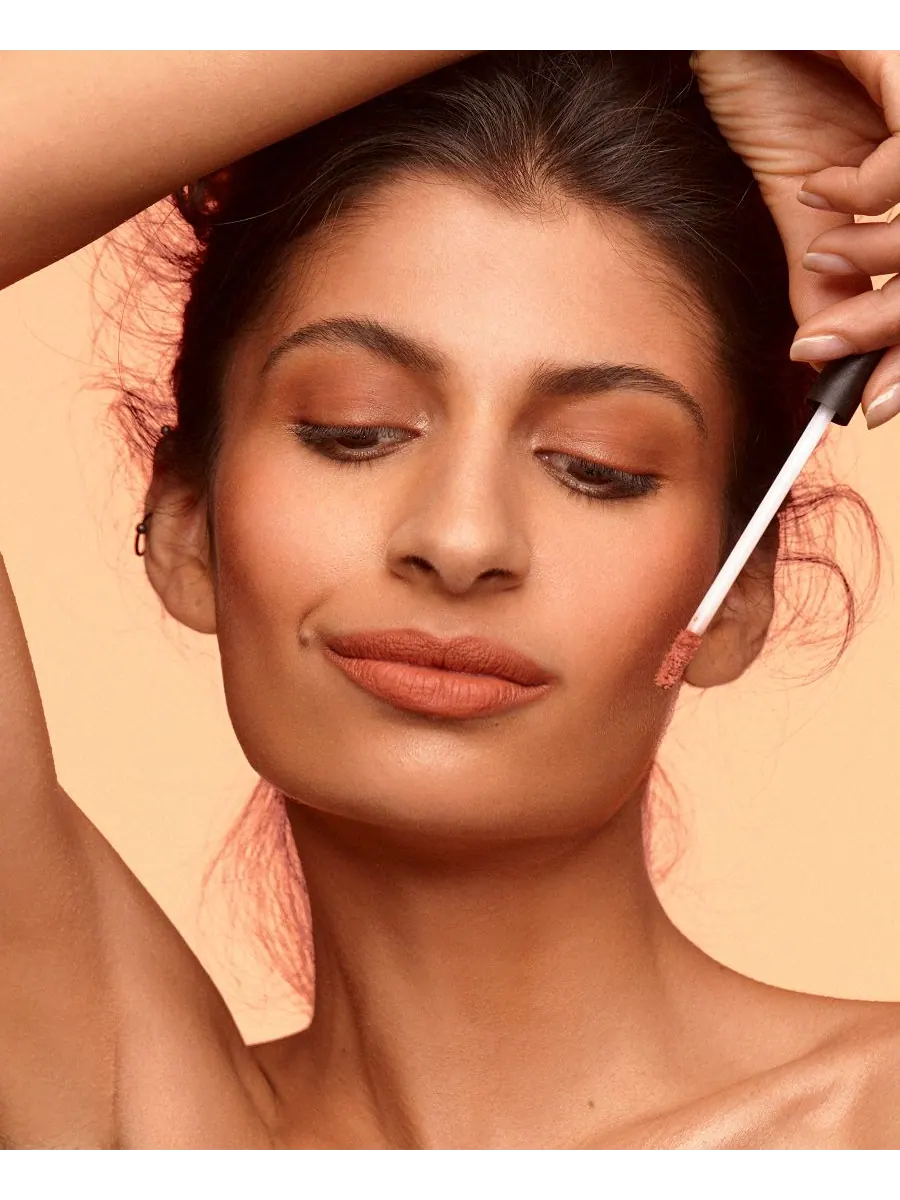 Магнитная плюшевая краска для губ NUDESTIX, цвет hot paprika — изображение 4 из 5