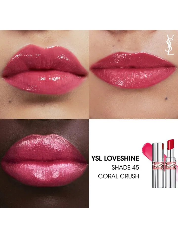 Губная помада Yves Saint Laurent Loveshine, 45 coral crush, 3,2 г — изображение 2 из 3