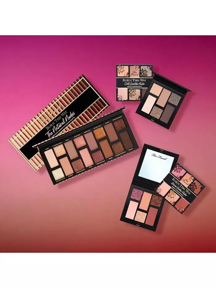 Born This Way Холодная мини-палетка нейтральных теней для век Too Faced — изображение 3 из 8