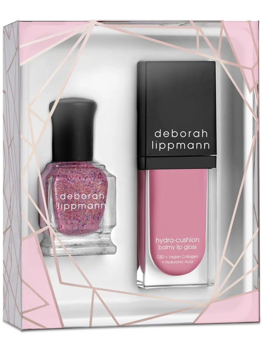 Набор из 2 предметов: для губ и ногтей Deborah Lippmann, цвет unbreak my heart — без цвета
