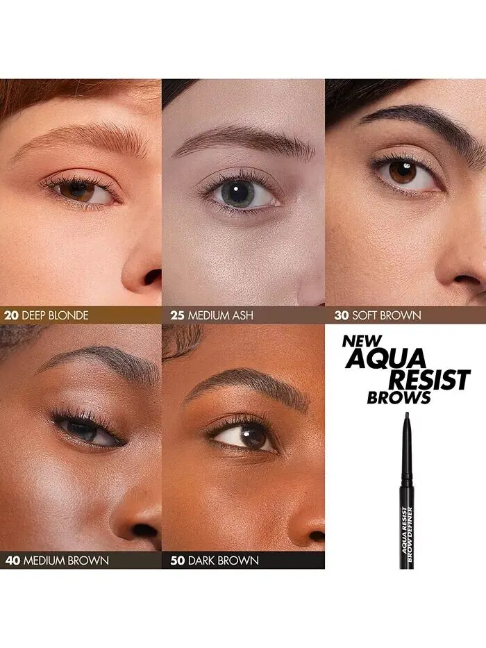 Водостойкий карандаш для бровей Aqua Resist Brow Definer Make Up For Ever, цвет 30 — изображение 3 из 5