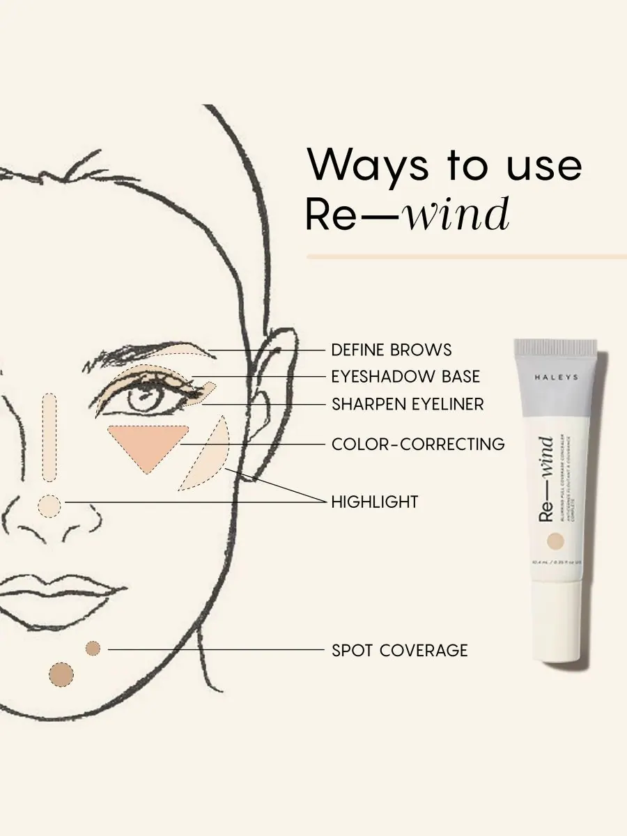 Консилер Re-Wind Blurring Full Coverage HALEYS Beauty, цвет light/medium - warm — изображение 6 из 8