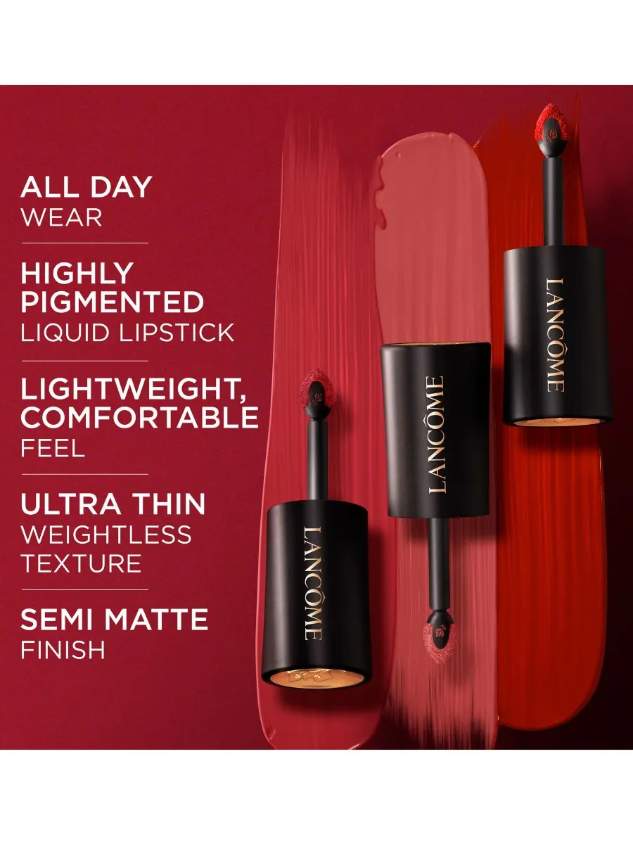 Жидкая помада L'Absolu Rouge Drama Ink Lightweight Liquid Lipstick Lancôme, цвет 888 — изображение 5 из 5