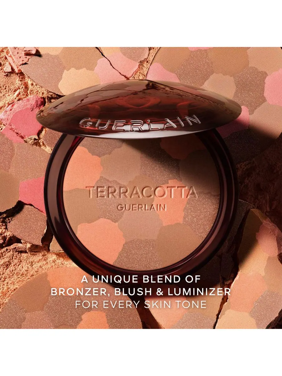 Терракотовый легкий бронзер для здорового сияния GUERLAIN, цвет 02 medium cool — изображение 5 из 10