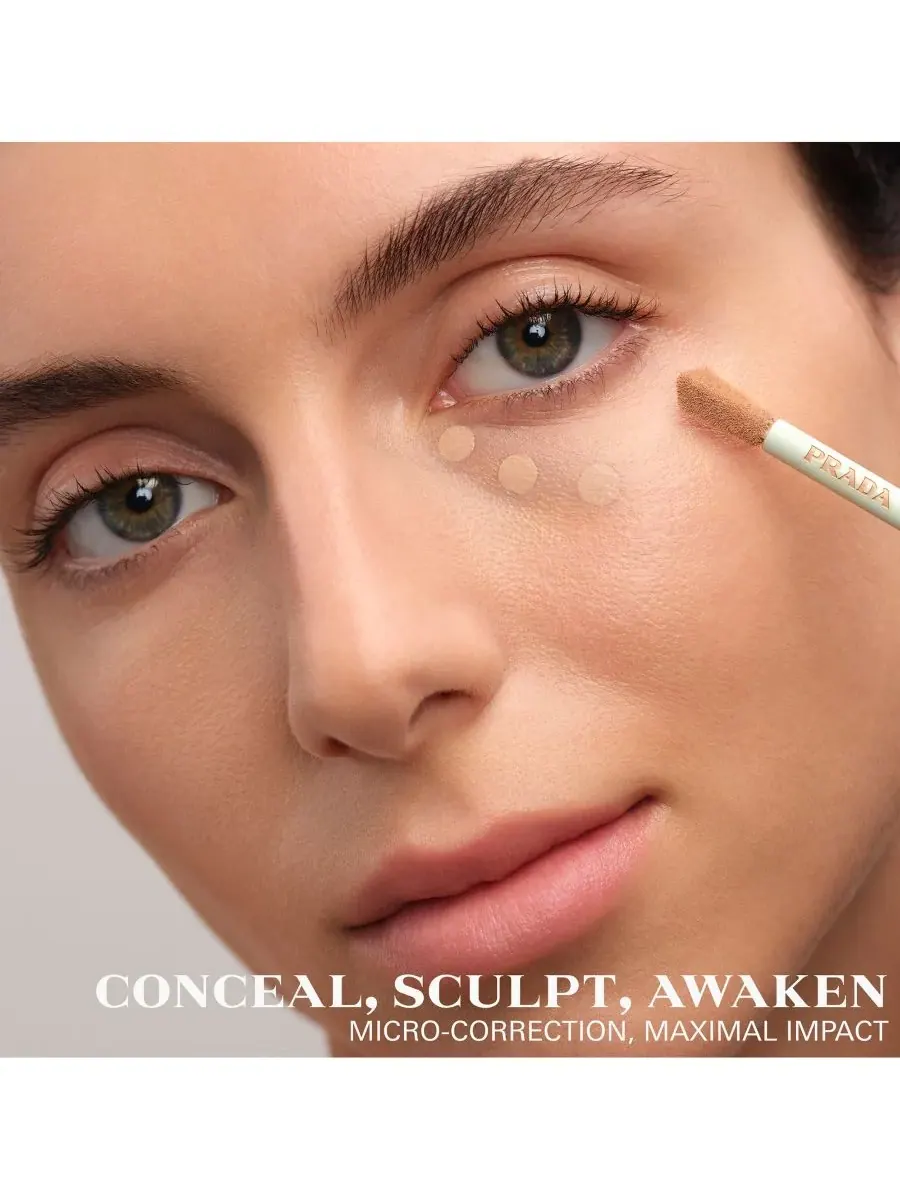 Консилер Prada Beauty Micro-Corrector, эффект размытия, 24 часа стойкости, Dw9 - Deep Warm — изображение 9 из 10