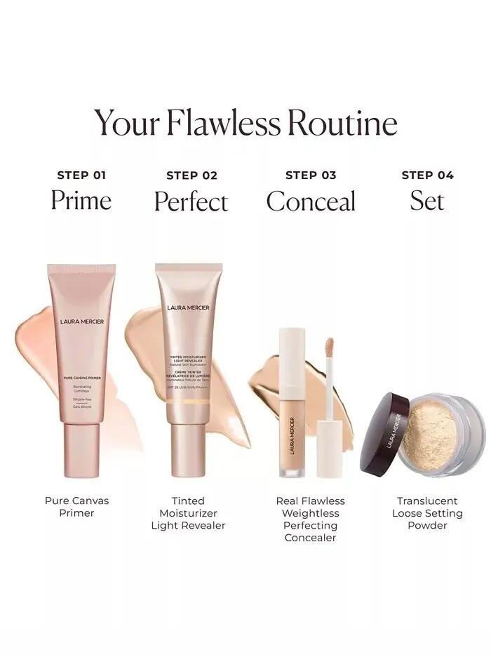 Тональный увлажняющий крем для раскрытия света Laura Mercier, цвет 0N1 Petal — изображение 6 из 10