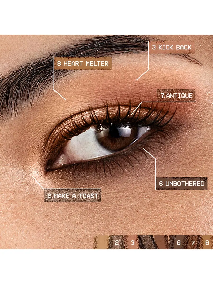 Палетка теней для век Always On Mood Board, 0,24 унции Smashbox, цвет cozy vibes — изображение 4 из 10