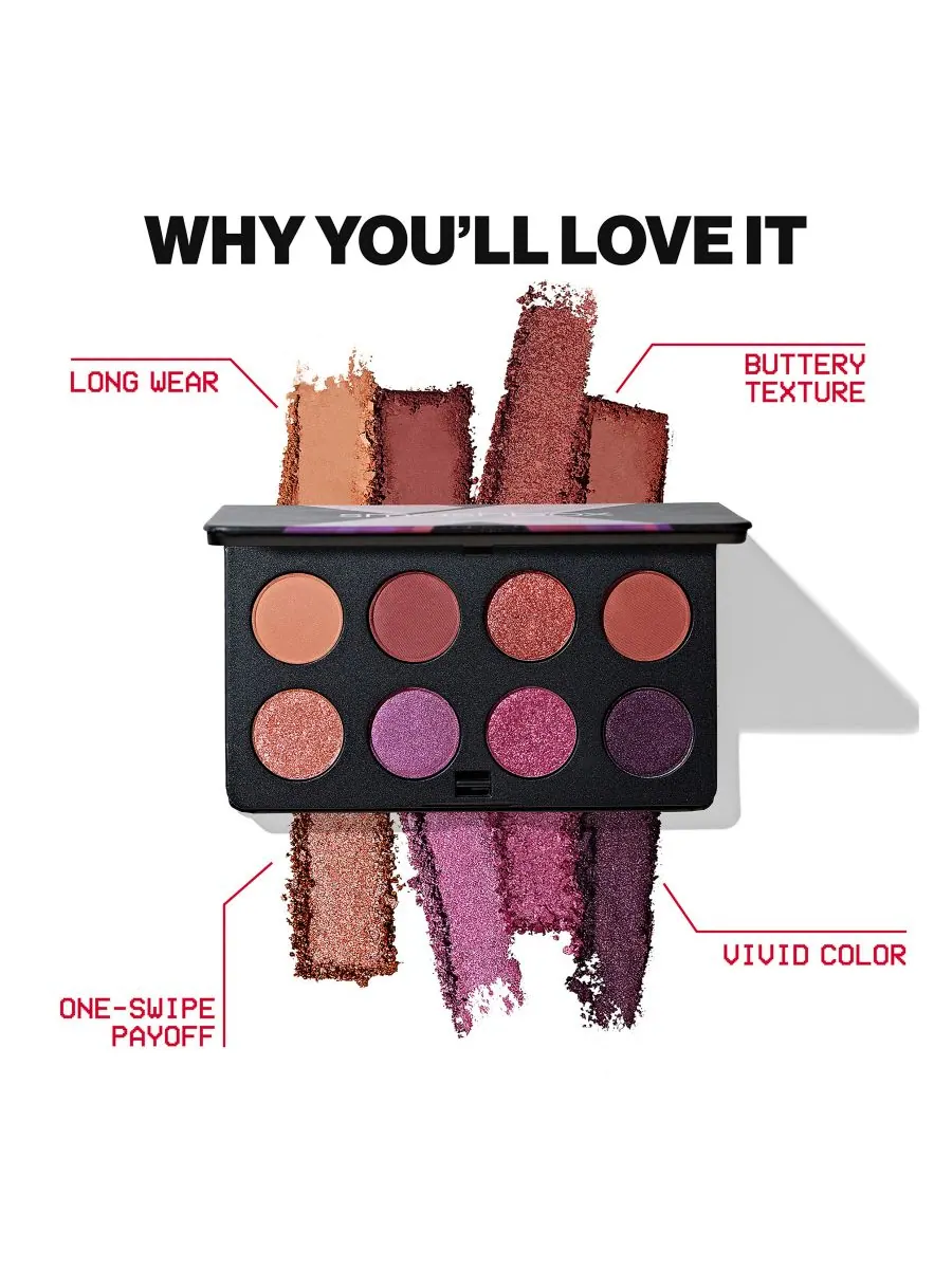 Палетка теней для век Always On Mood Board, 0,24 унции Smashbox, цвет bougie vibes — изображение 3 из 10