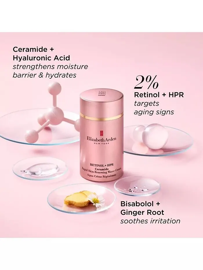 Сыворотка Elizabeth Arden — Керамид ретинол + HPR Быстро обновляющий водный для кожи, 50 мл — изображение 7 из 9