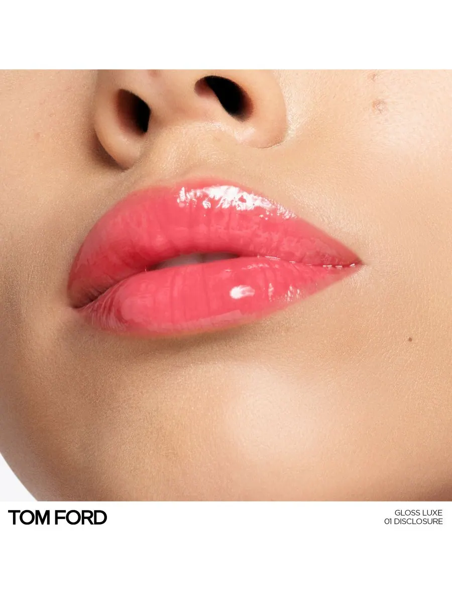 Блеск для губ Gloss Lux с увлажняющим маслом жожоба Tom Ford, цвет disclosure — изображение 4 из 7