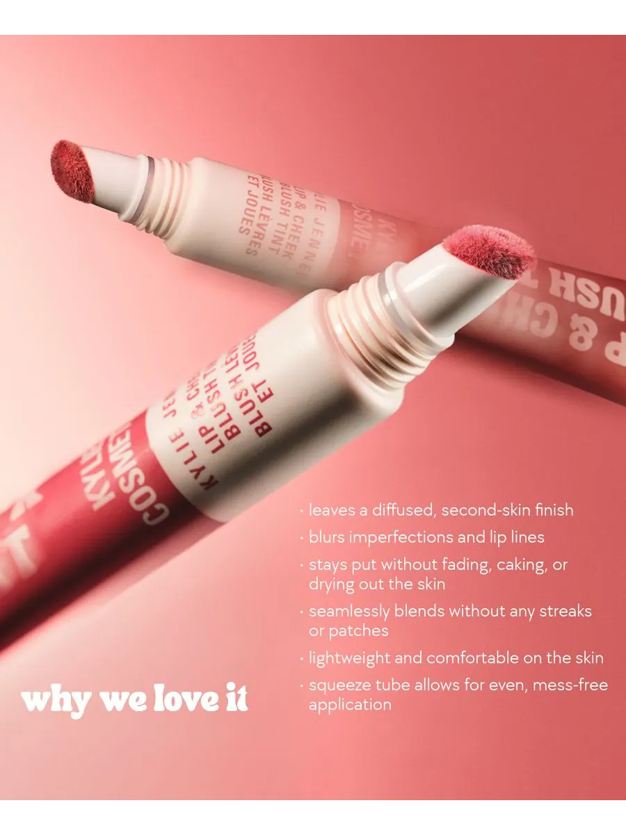Тинт-румяна для губ и щек, 0,3 унции Kylie Cosmetics, цвет pretty in neutral — изображение 4 из 9