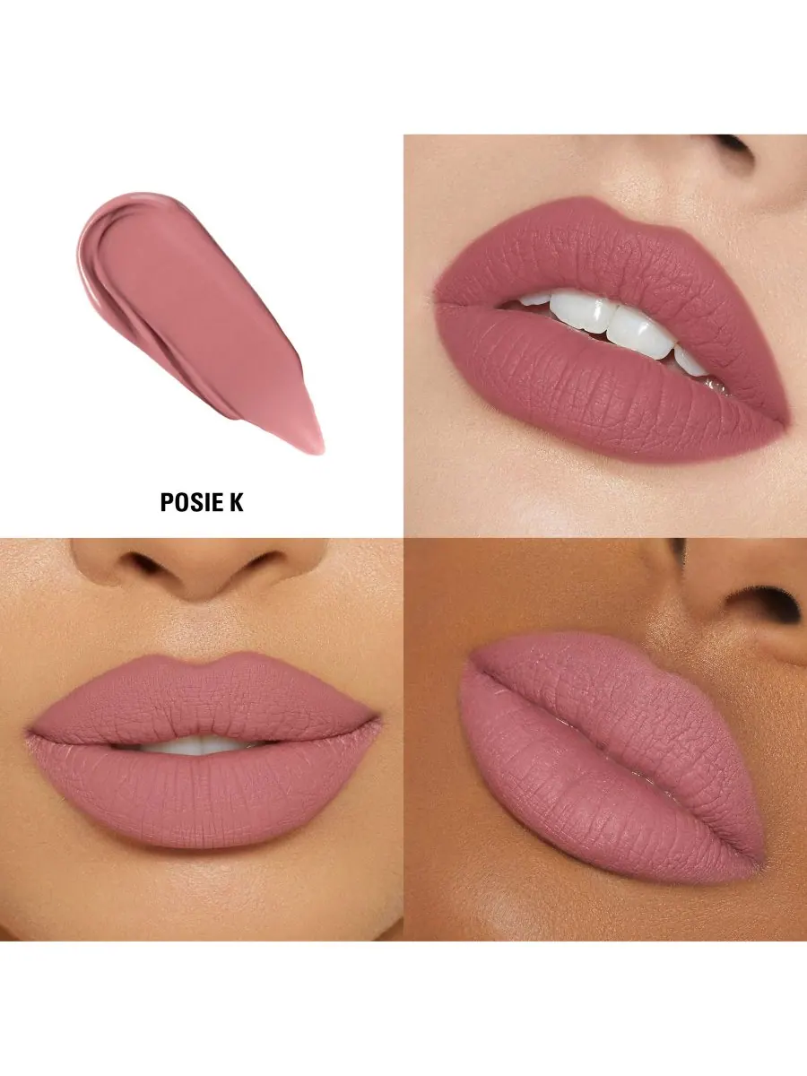 Матовая жидкая помада Kylie Cosmetics, цвет 100 posie k — изображение 3 из 6