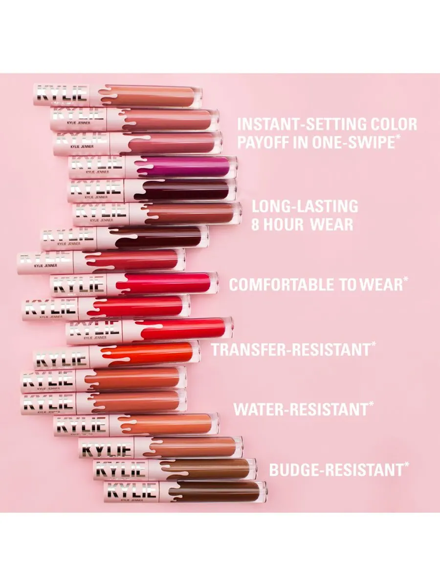 Матовая жидкая помада Kylie Cosmetics, цвет 100 posie k — изображение 6 из 6
