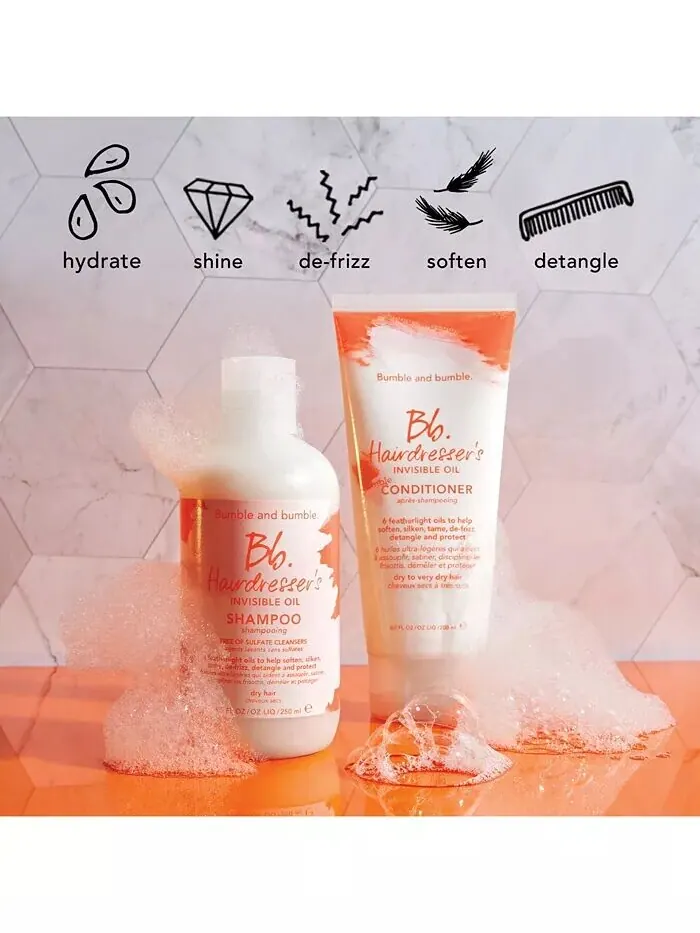 Увлажняющий шампунь Hairdresser's Invisible Oil, 8,5 унций Bumble And Bumble — изображение 5 из 7