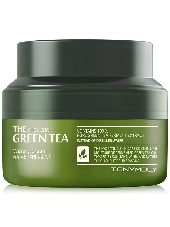 Крем для лица TONYMOLY — Водяной с зеленым чаем Chok Chok, 100 мл — изображение 1 из 1
