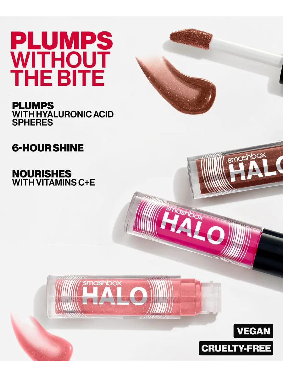 Блеск для губ Halo Plump + Glow Smashbox, цвет beam — изображение 6 из 8