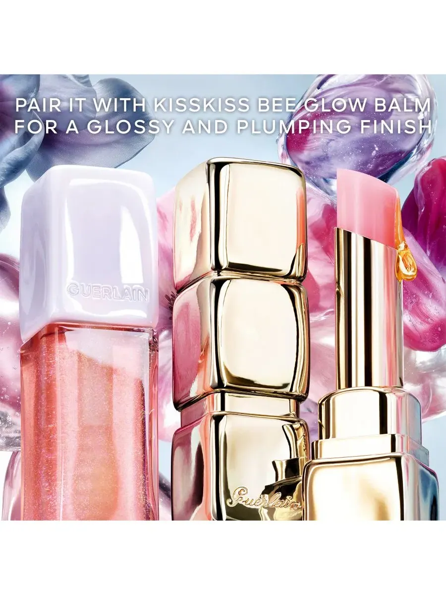 Помада для губ KissKiss Bee Glow Lip Plump GUERLAIN, 200 Cool Glow — изображение 5 из 7