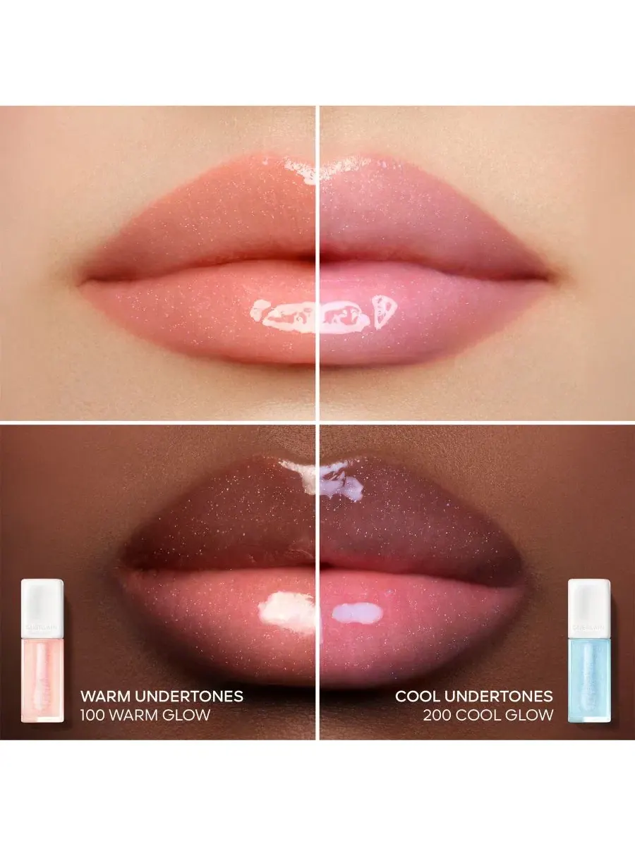 Помада для губ KissKiss Bee Glow Lip Plump GUERLAIN, 200 Cool Glow — изображение 6 из 7