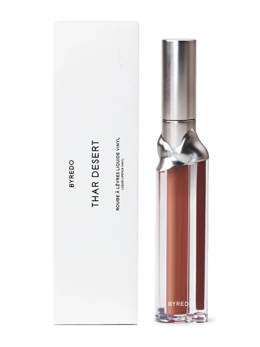 Жидкая виниловая помада Liquid Lipstick Vinyl в оттенке Thar Desert, 0,13 унции BYREDO, цвет thar — изображение 2 из 7