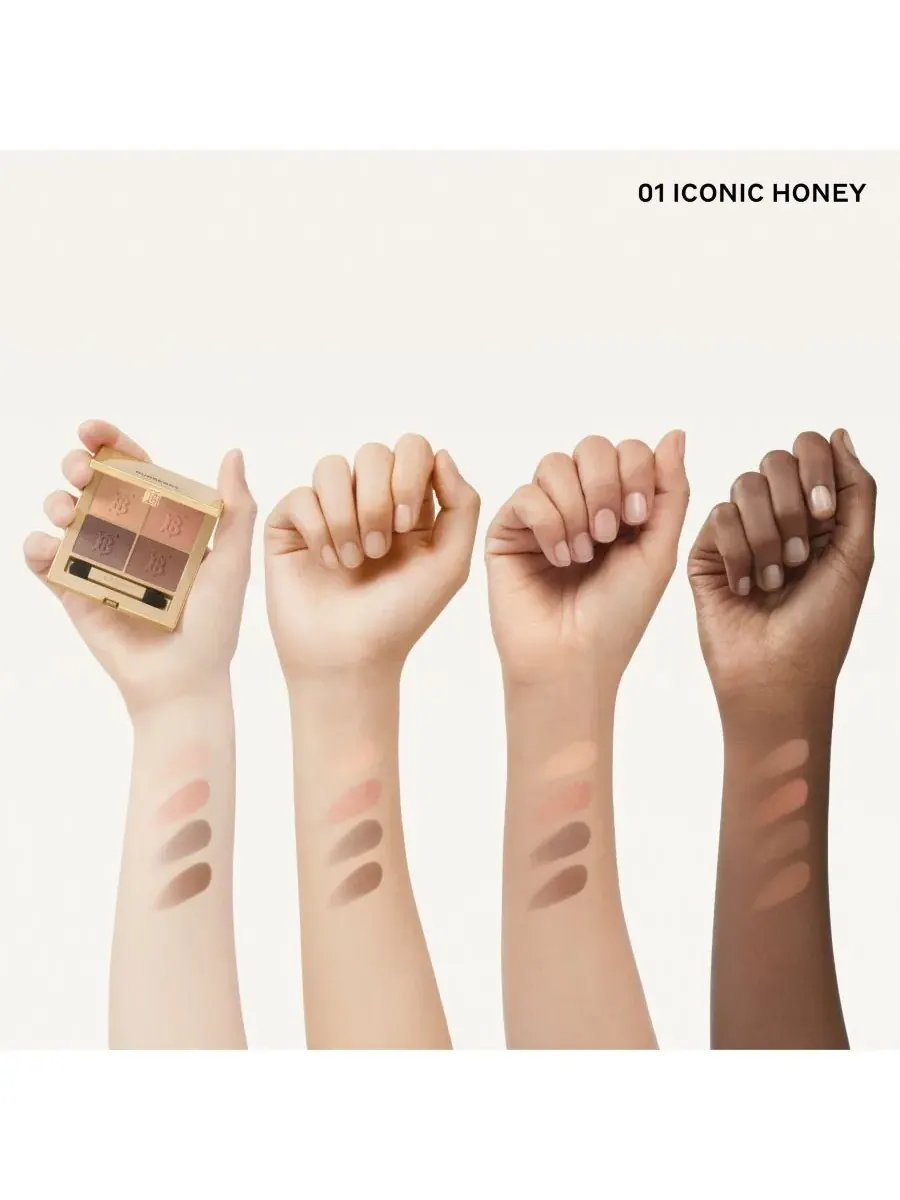 Палетка теней для век Eye Quad, 0,16 унции Burberry, 01 Iconic Honey — изображение 3 из 10