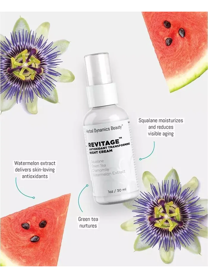Крем для лица Herbal Dynamics Beauty — Revitage Антиоксидантный трансформирующий ночной — изображение 3 из 4