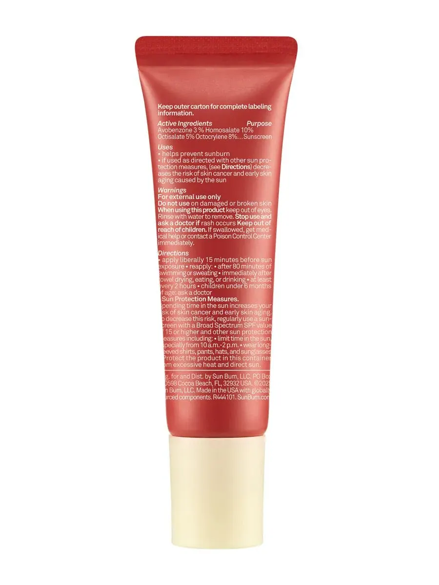 Оригинальный тонированный солнцезащитный бальзам для губ SPF 30, 14 г Sun Bum, bonfire — изображение 3 из 10