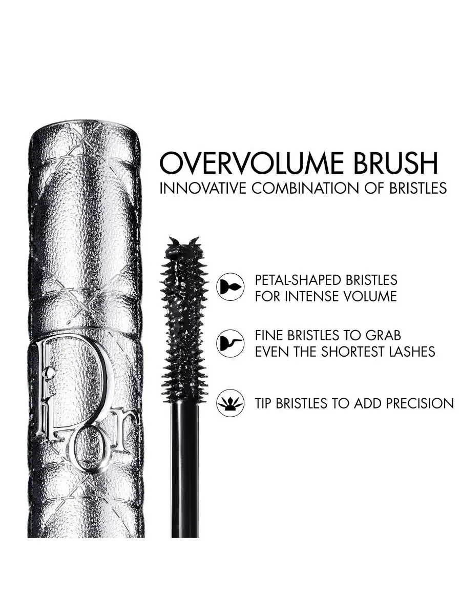 Водостойкая тушь для ресниц Diorshow Overvolume Extreme Volume Mascara, 6 г, 090 overblack — изображение 10 из 11