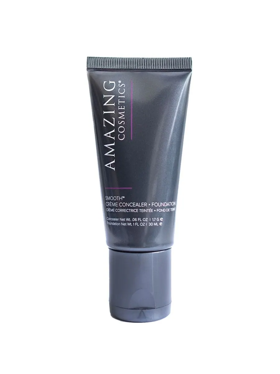 SMOOTH Кремовый консилер и тональная основа в одном флаконе AMAZINGCOSMETICS, Fair — без цвета