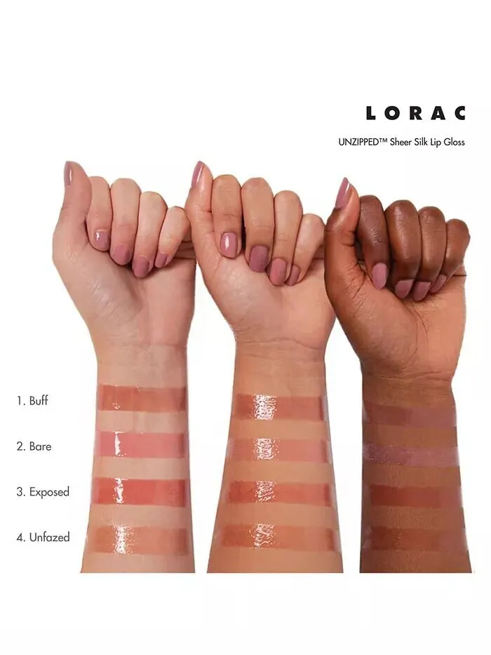 Прозрачный шелковый блеск для губ без молнии Lorac, цвет Unfazed — изображение 4 из 4