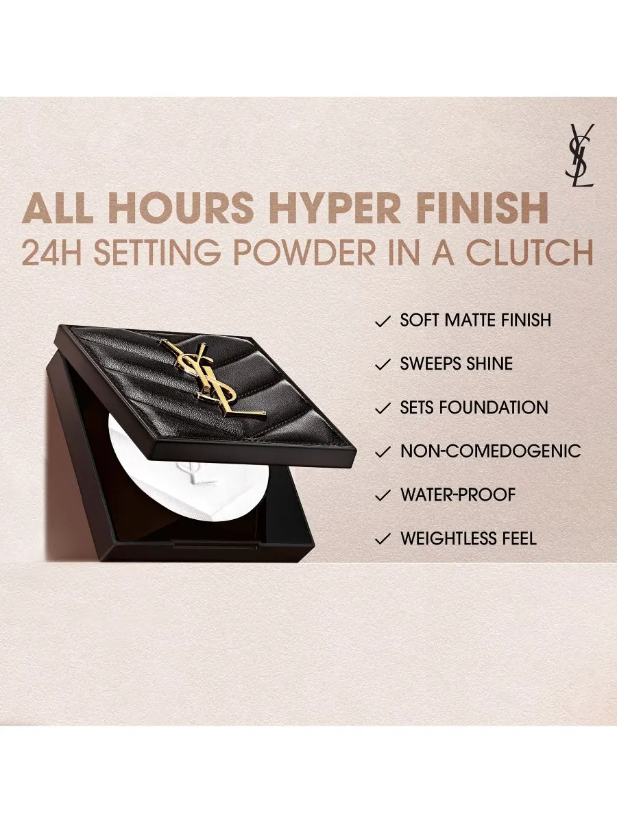 Фиксирующая пудра для макияжа All Hours Hyper Finish, универсальный оттенок — изображение 2 из 8